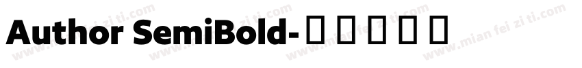 Author SemiBold字体转换